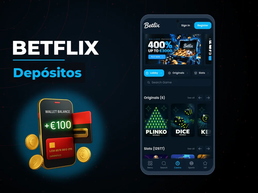 BetFlix - Depósitos